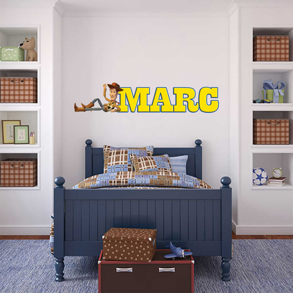 Toy Story Woody Personalized Custom Name Wall Sticker Decal WP29