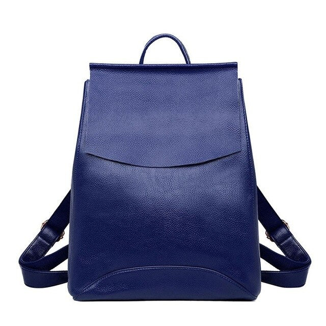 Large Capacity Vintage Leather School Bag and Travel Backpack by Innovato Design