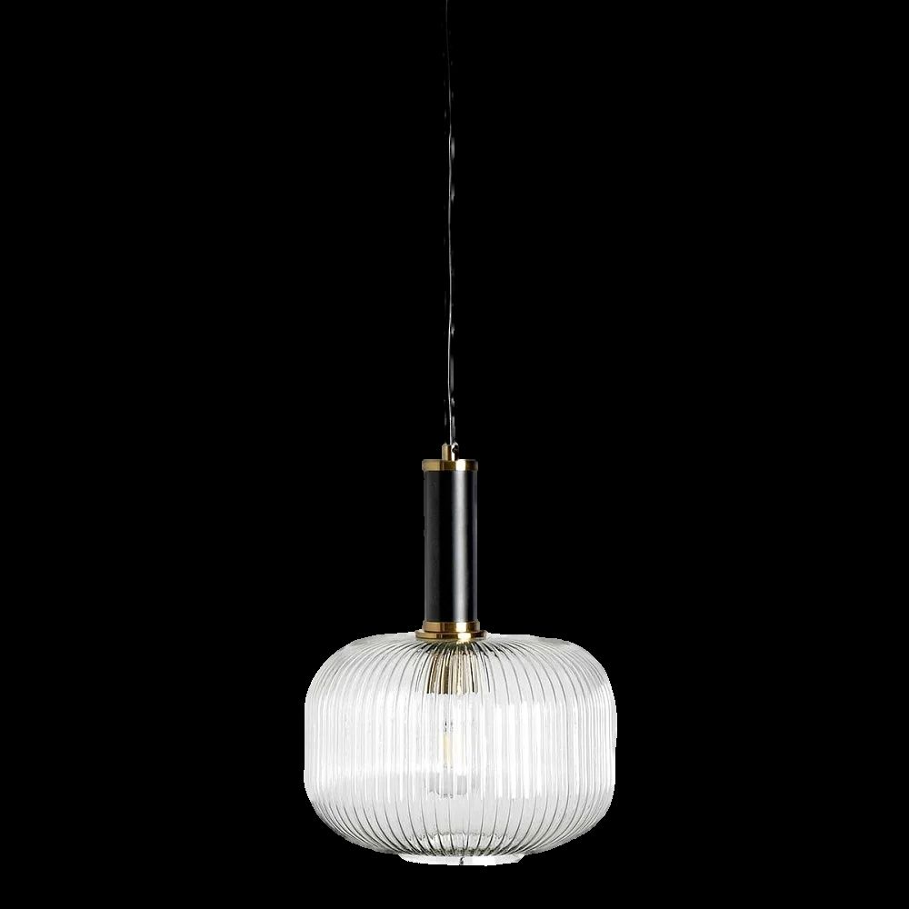 Ribbed Glass Pendant Light