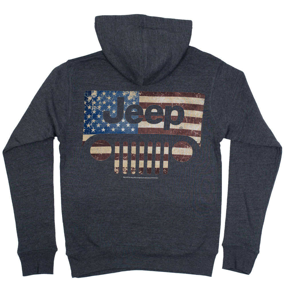 Jeep Vintage USA Hoodie - Patriotic Comfort Wear