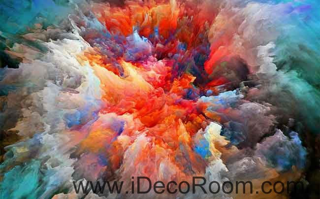 Abstract Clouds Color Pattern Wallpaper Wall Decals for Home Decor