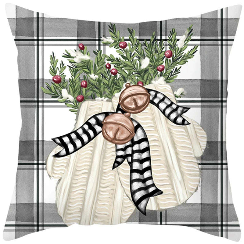 45cm Merry Christmas Cushion Cover Pillowcase 2023 Holiday Home Decor