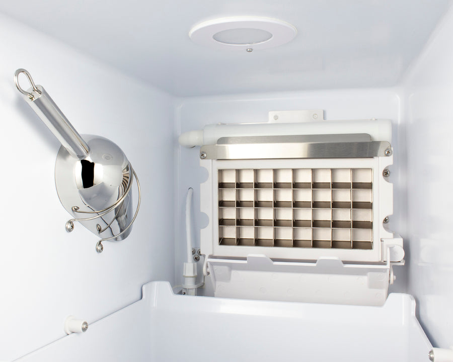 Summit - 15 Stainless Steel Built-In Clear Ice Maker, 25 lbs. Storage Capacity (BIM44GCSS)