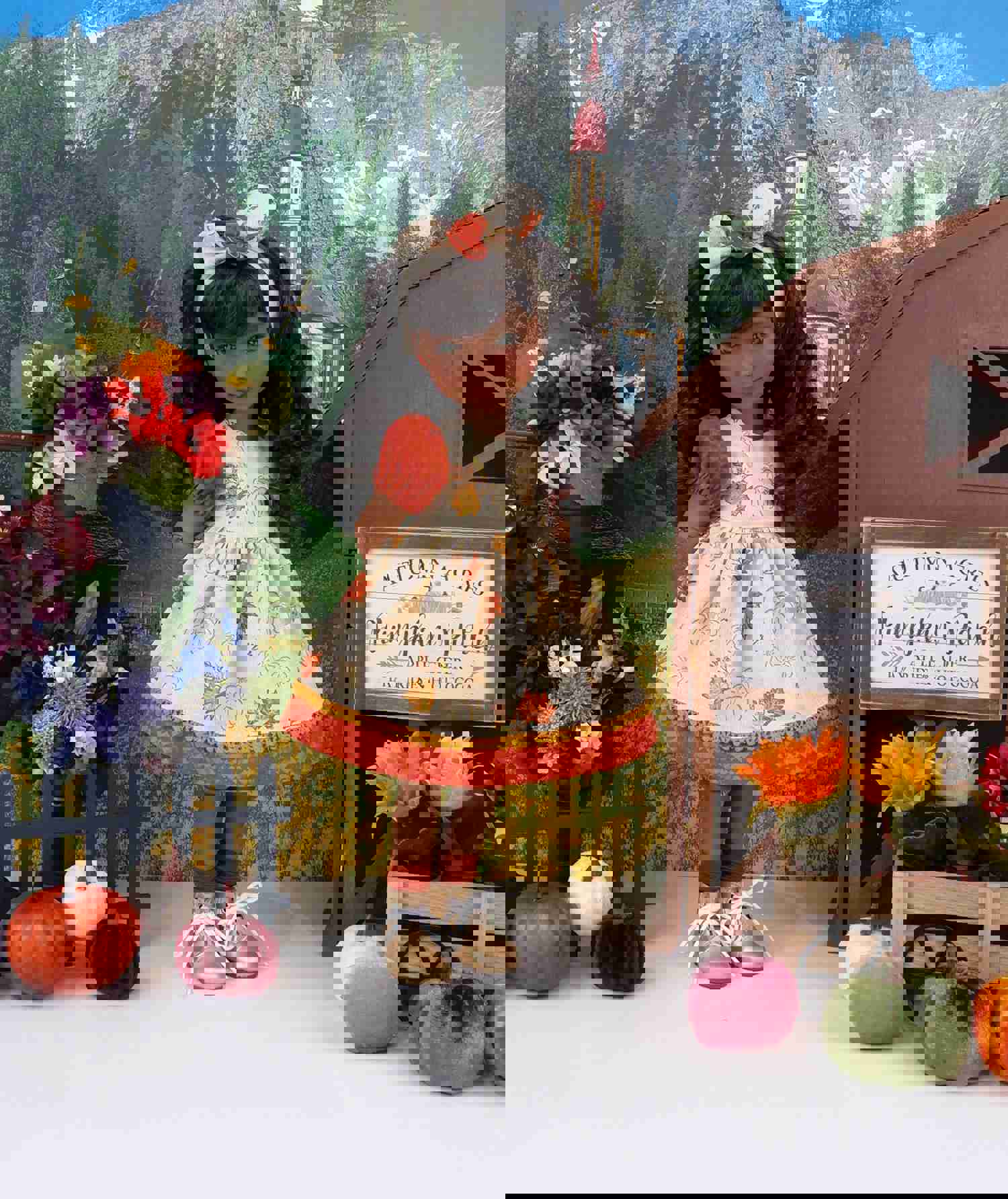 Harvest Gold Dress and Boots for Ruby Red Fashion Friends Doll