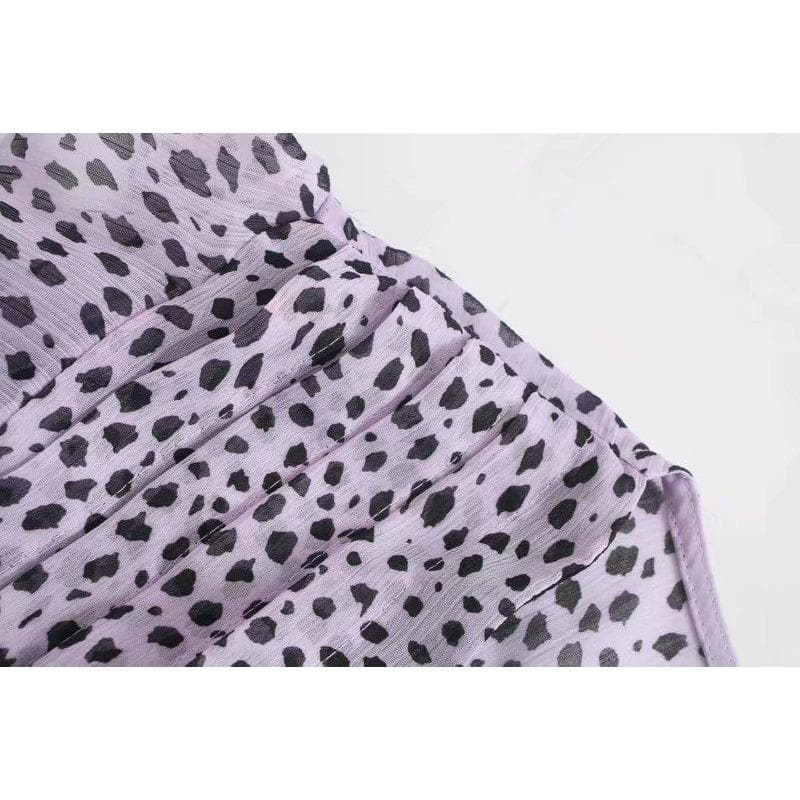 Fashion Pleated Ruffled Midi Dress - Women's Summer Lightweight Dress