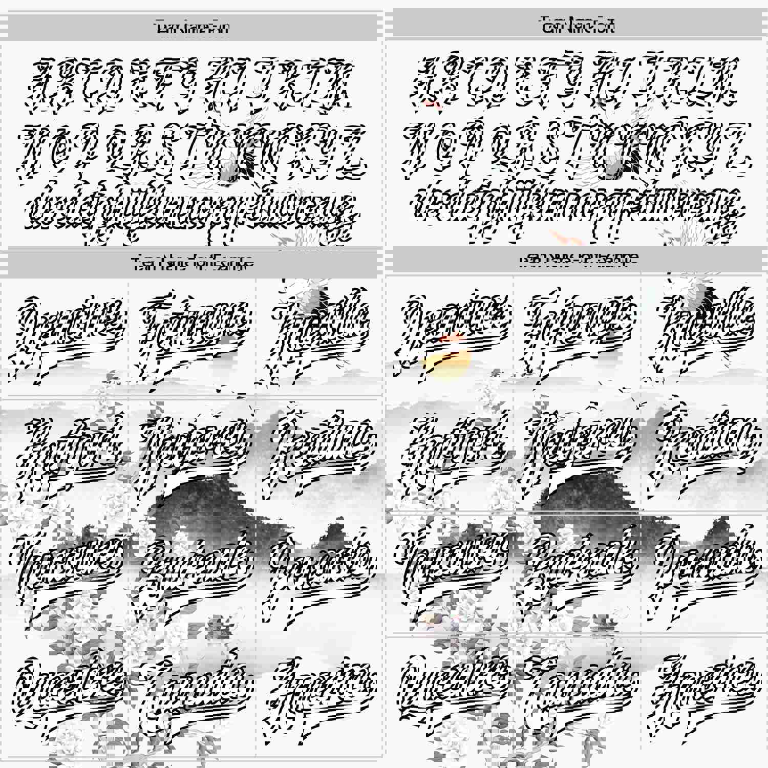 Custom White Black Heron And Flower 3D Pattern Design Bomber Full-Snap Varsity Letterman Jacket