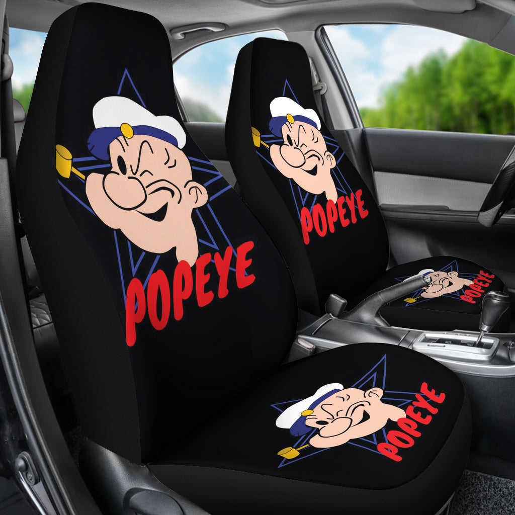 Popeye Car Seat Covers - Premium Custom-Made Car Accessories