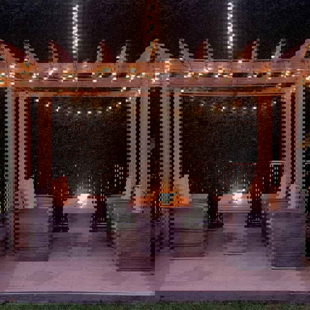 The Outdoor Plus 72 Carson GFRC Wood Grain Concrete Rectangle Gas Fire Pit - 24" Tall