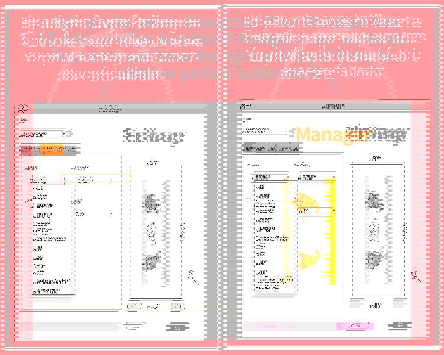 Personalizable Mug Sublimation Transfer - Flowers Frame Design for Cricut Mug Press