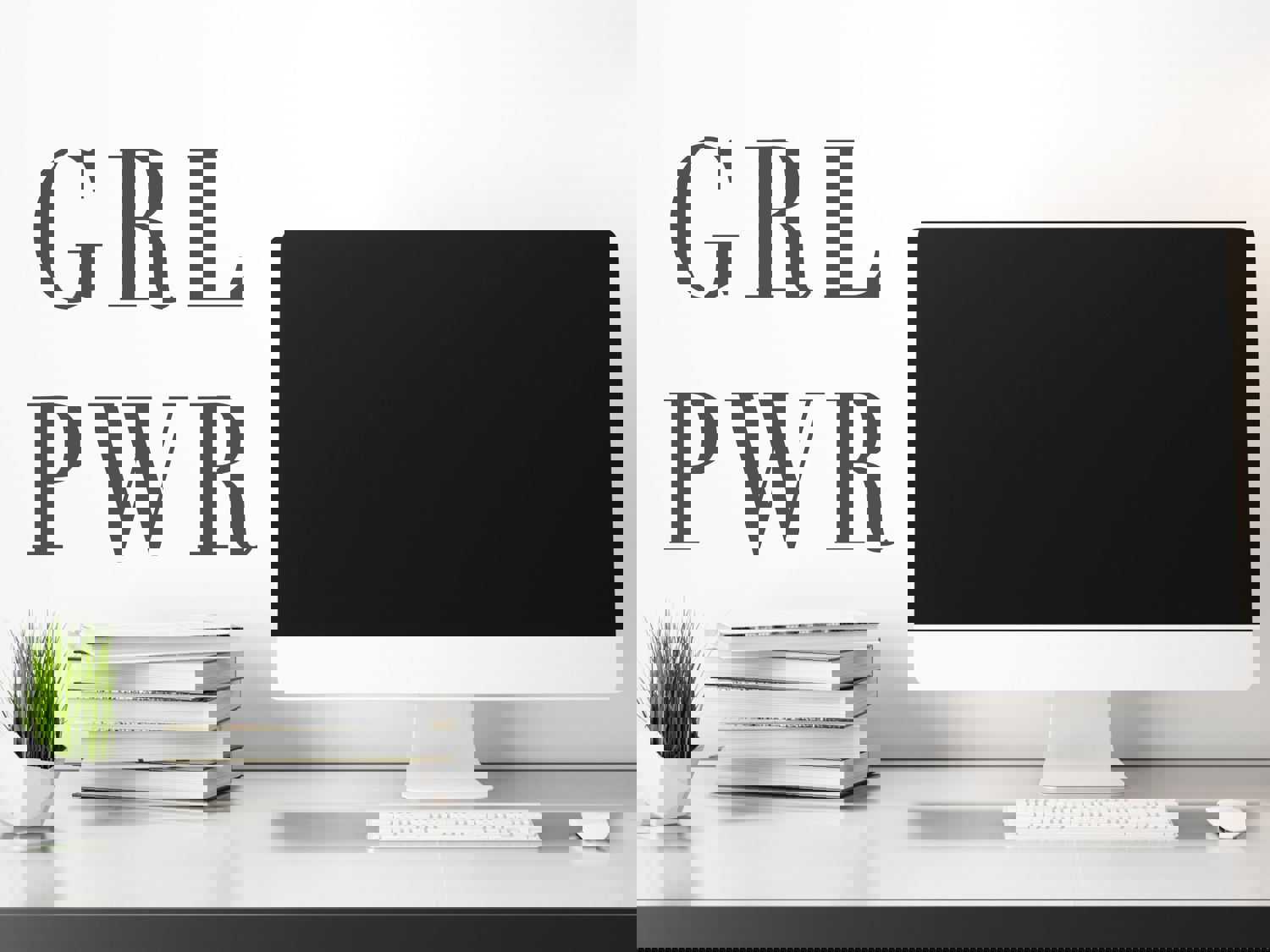 GRL PWR (Girl Power) Office Wall Decal