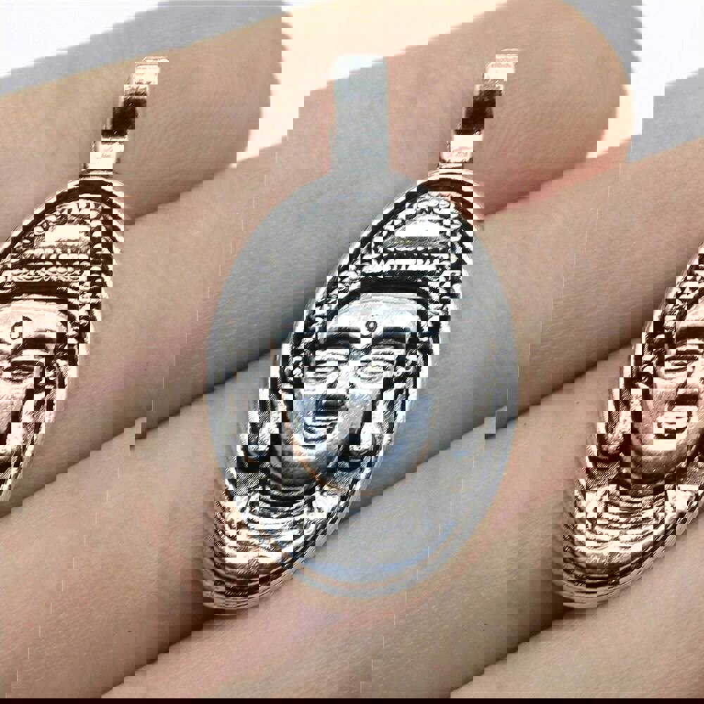 10pcs Antique Silver Plated Buddha Charms Pendants for Jewelry Making