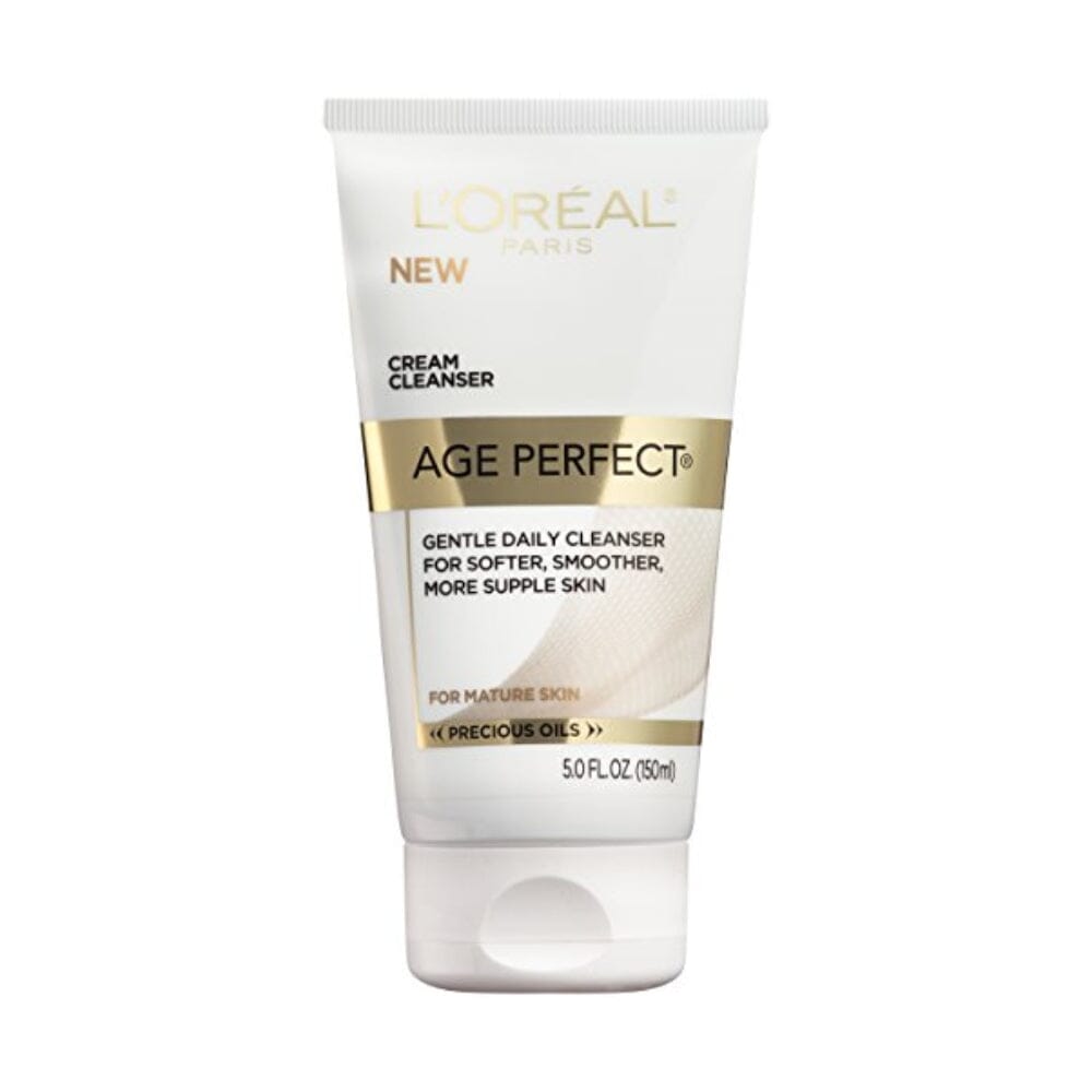L'Oreal Paris Age Perfect Cream Cleanser - Gentle Daily Face Wash & Makeup Remover for All Skin Types