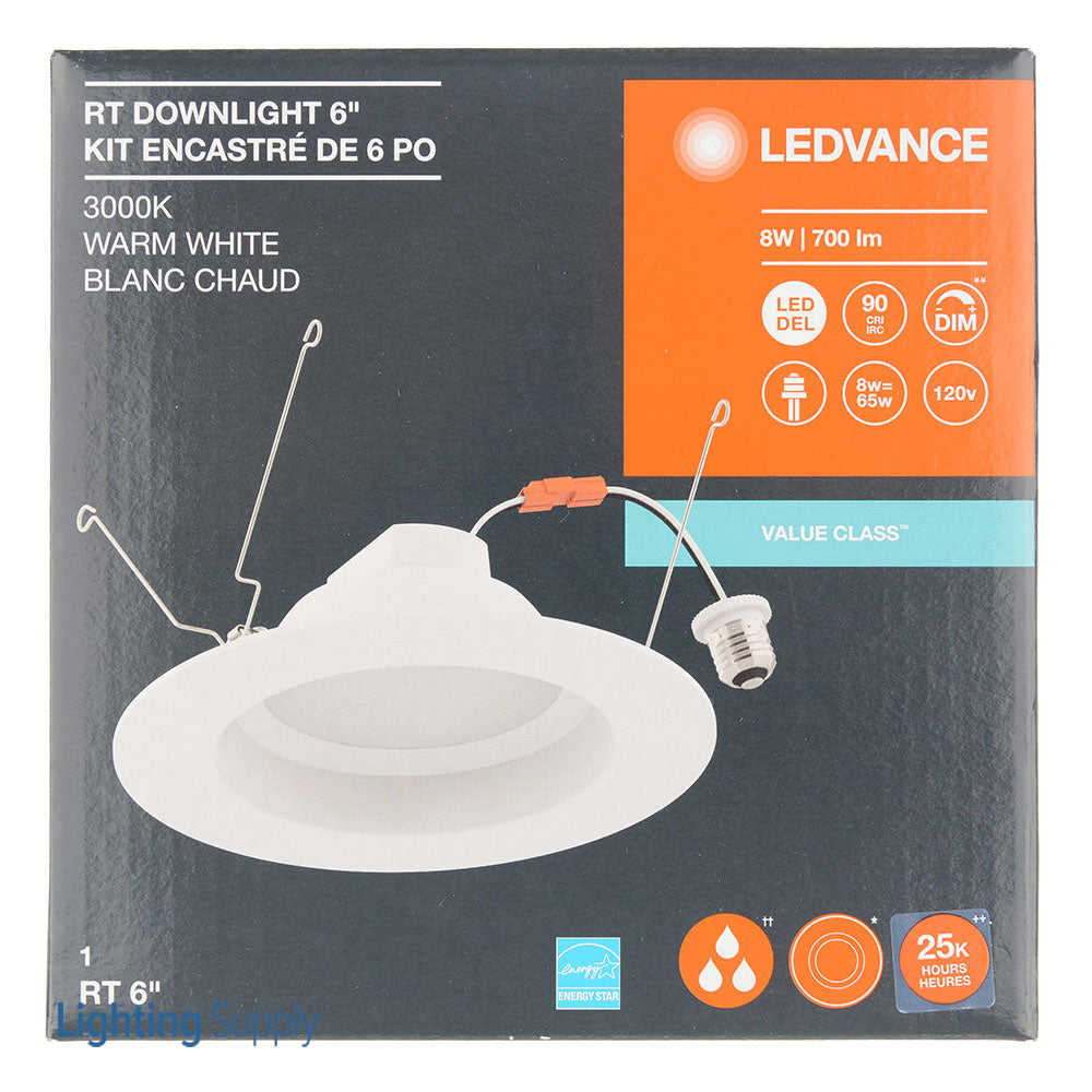 Sylvania RT561A700ST930SMWHE26 Value Class Downlight - 5/6 Inch Can, 700Lm, 120V, 3000K, Wet Rated