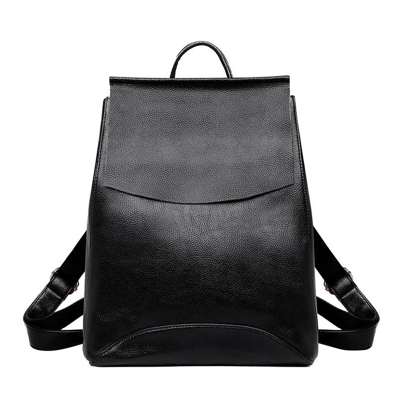 Large Capacity Vintage Leather School Bag and Travel Backpack by Innovato Design