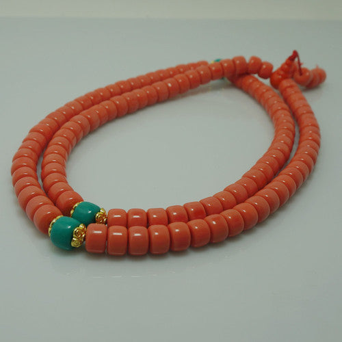 Tibetan Style 108 Counting Beads Glass Beads Rosary Necklace Bracelet Home Decor