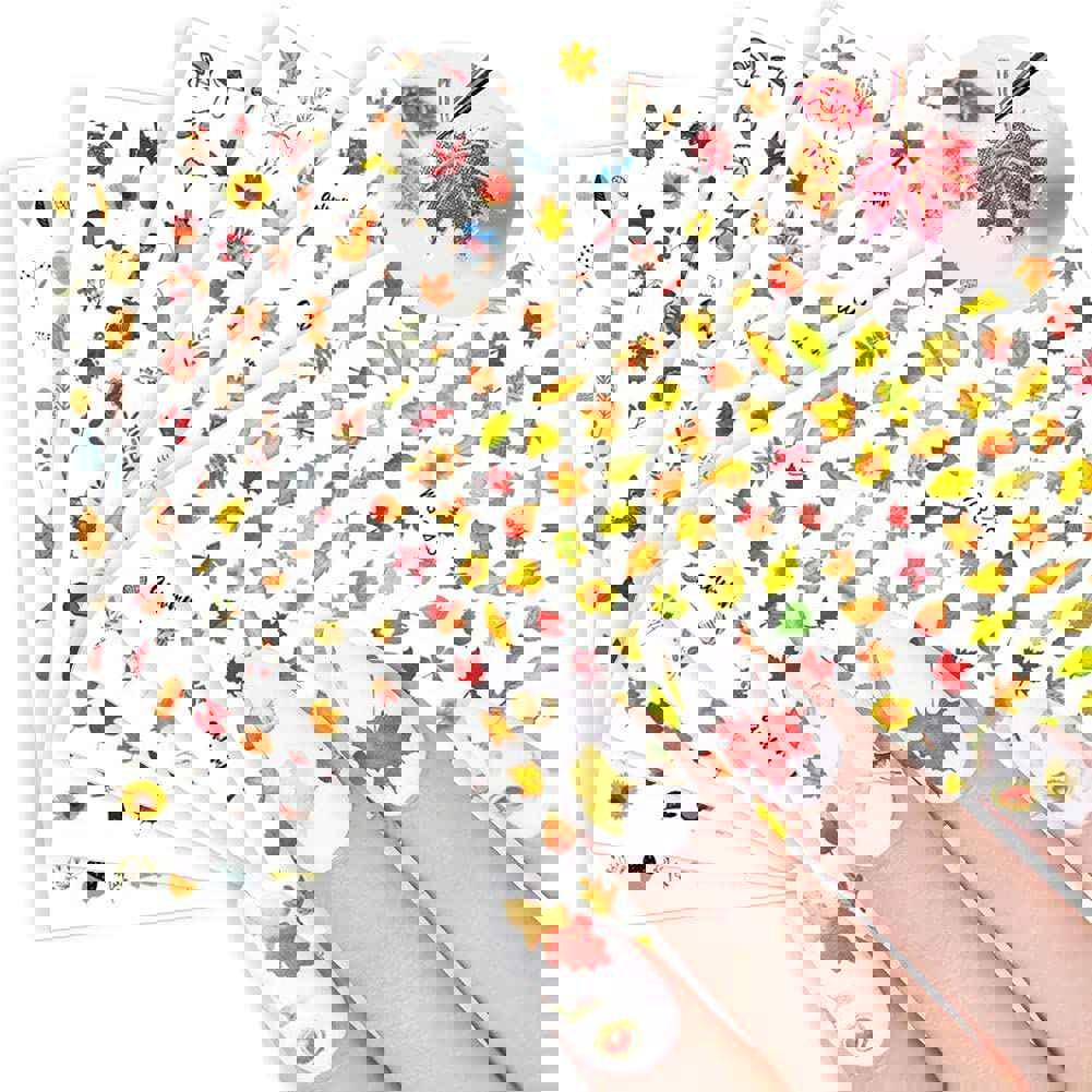 Poker Fashion Nail Art Stickers - 3D Playing Cards Design DIY Nail Decals (6 Sheets)