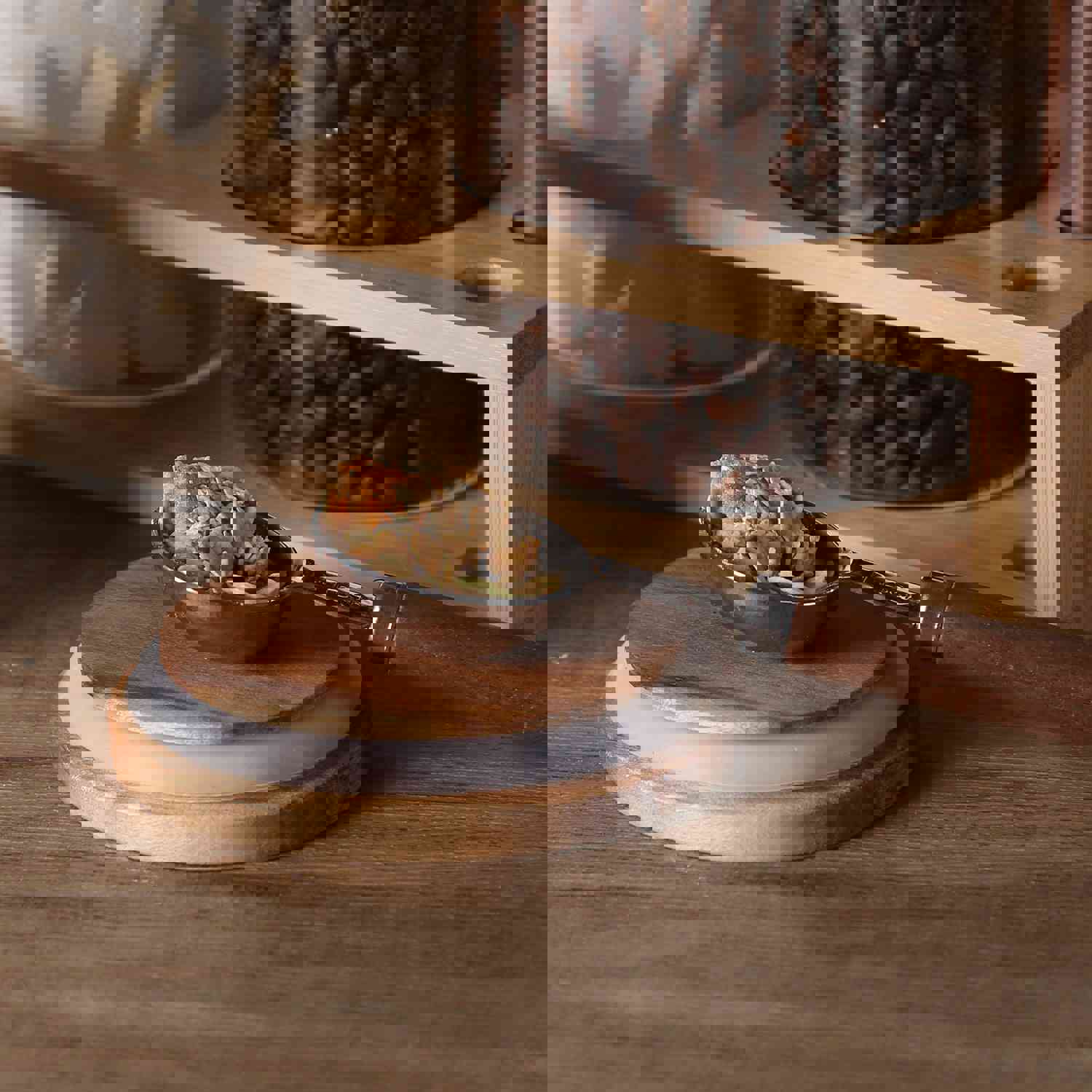 KKC HOME ACCENTS Sealed Glass Food Storage Jars with Scoop for Kitchen Counter