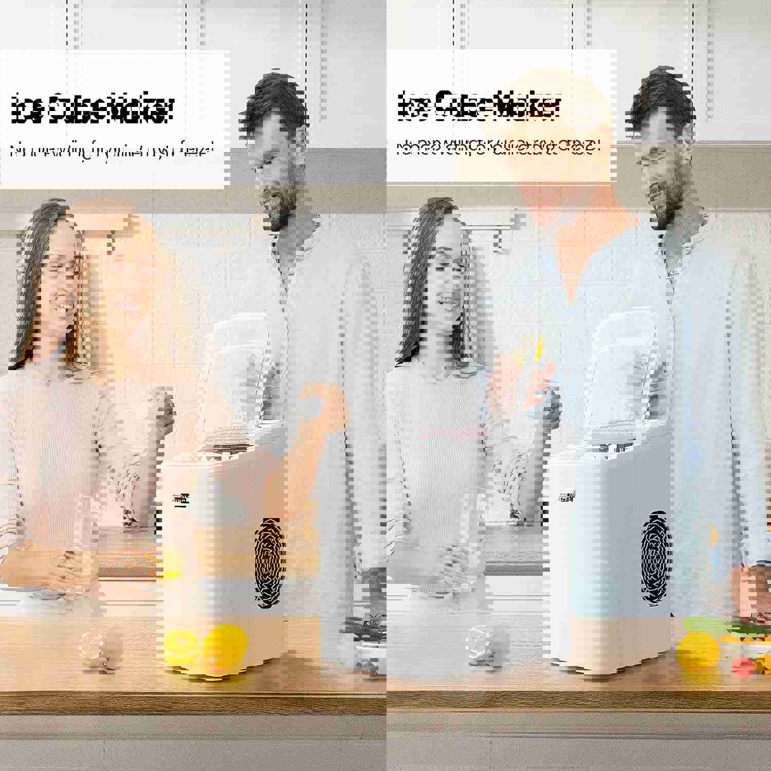 VIVOHOME Electric Portable Compact Countertop Ice Maker with Self-Cleaning, 26.5Lbs/Day