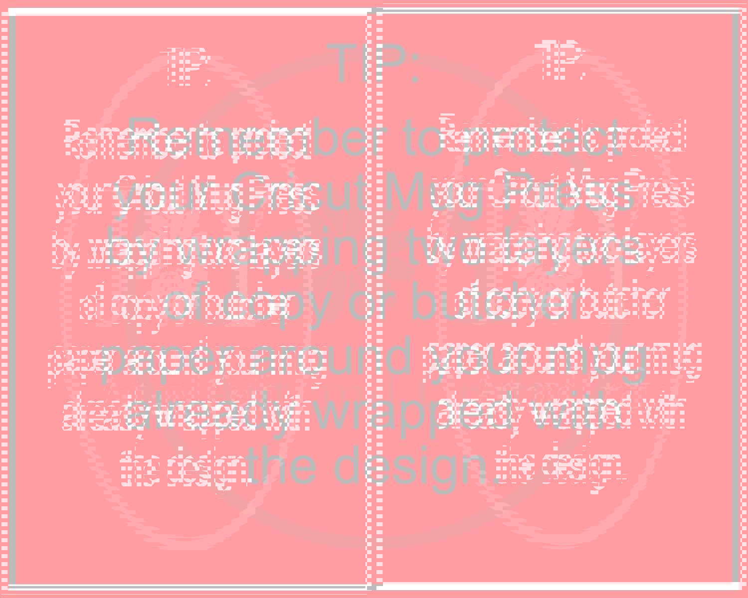 Personalizable Mug Sublimation Transfer - Flowers Frame Design for Cricut Mug Press