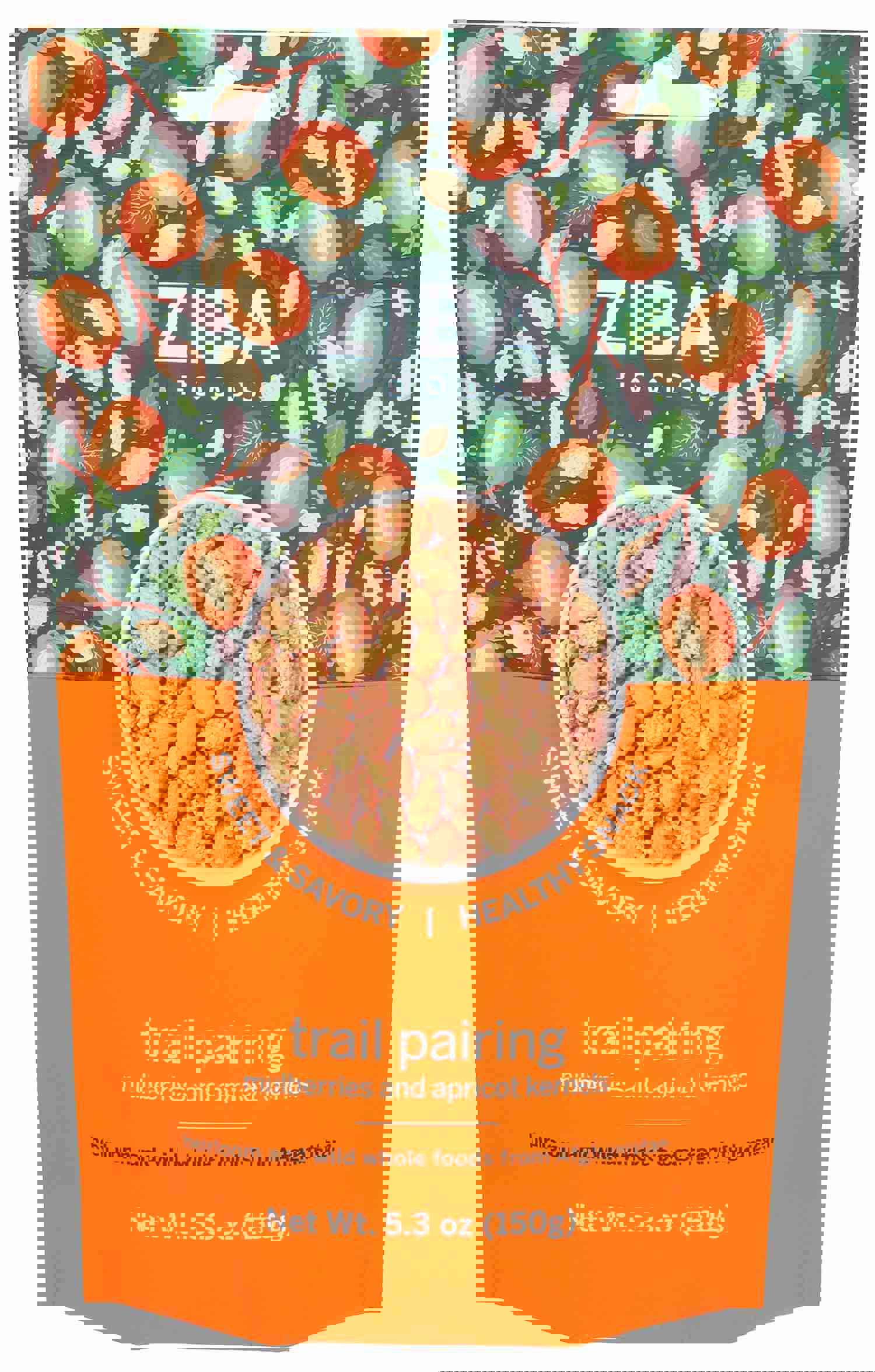 ZIBA FOODS NUTS TRAIL MIX PAIRING - Case of 6 (5.3OZ each)