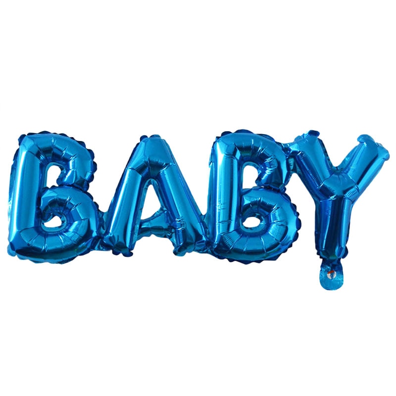 Baby Shower Balloons Blue Pink Boy Girl Foil Balloons for Gender Reveal and 1st Birthday Party Decorations