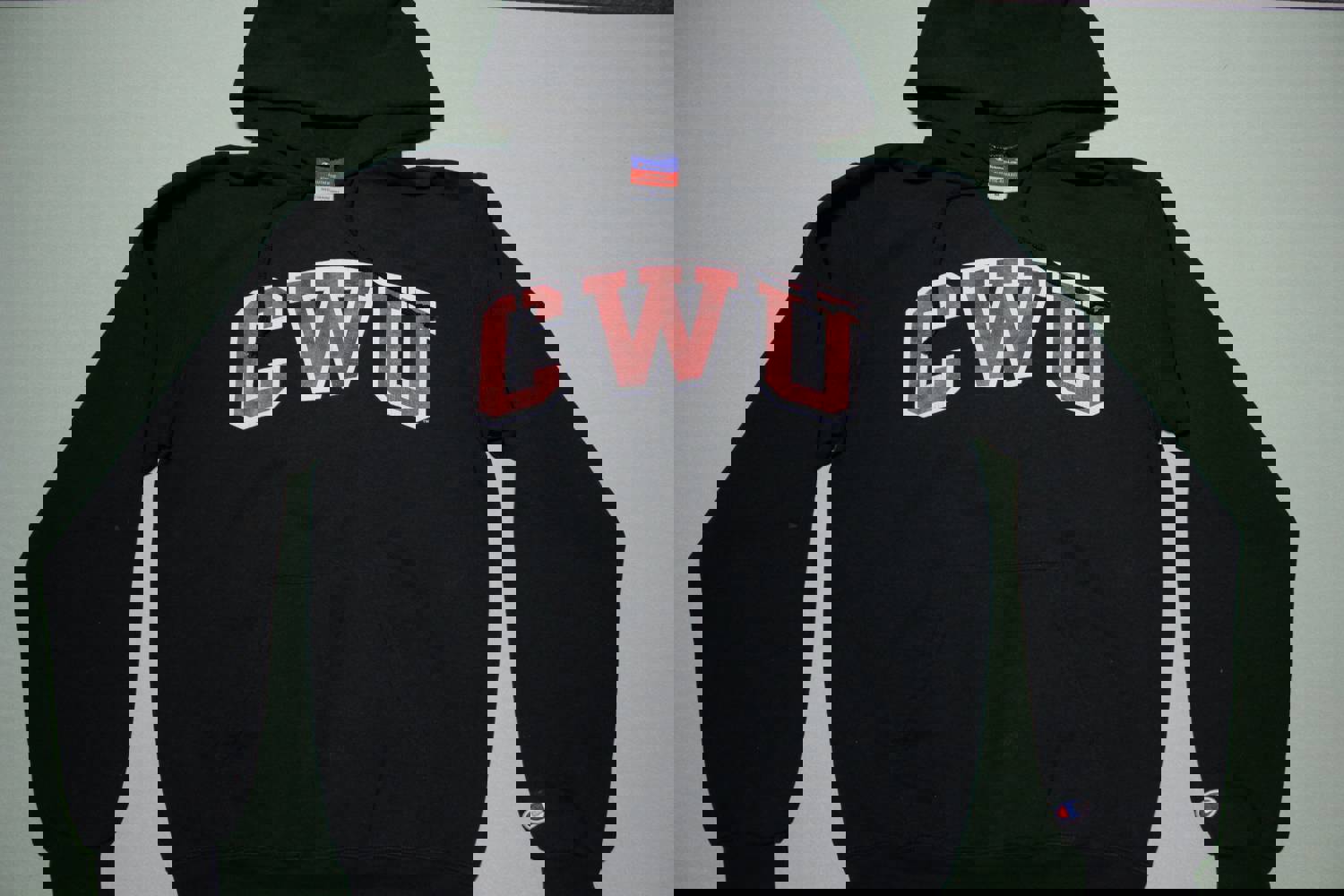 CWU Central Washington University Vintage 90s Champion Hoodie Sweatshirt