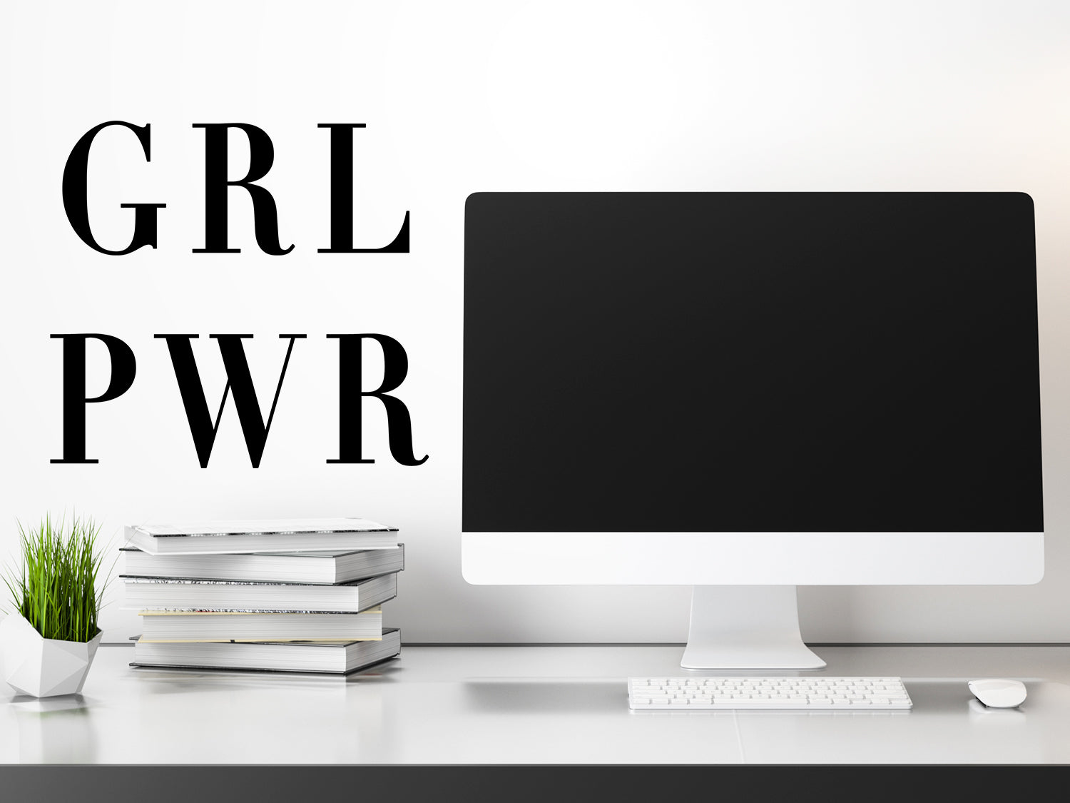 GRL PWR (Girl Power) Office Wall Decal