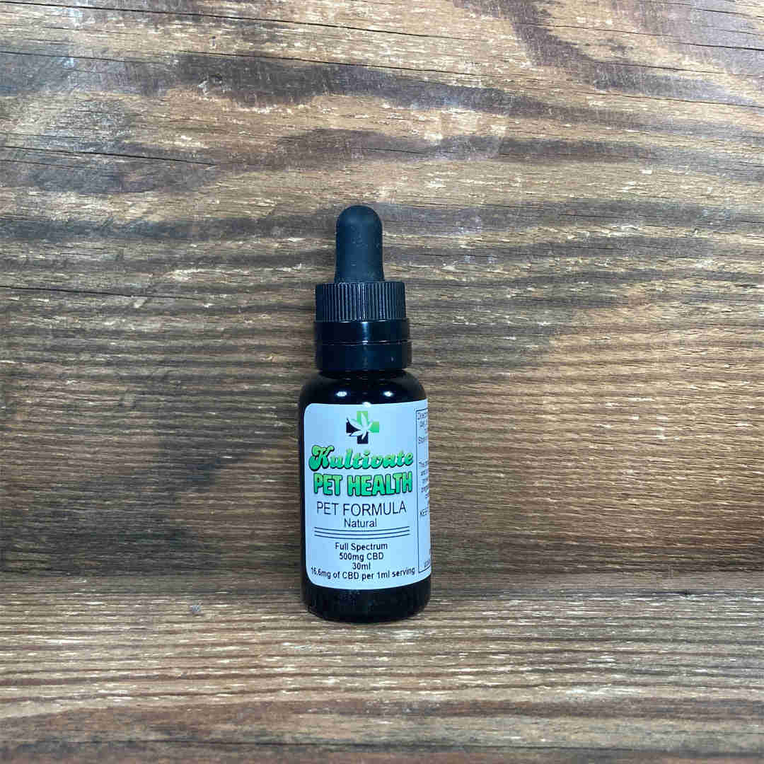 KW Pet Health CBD Oil for Pets - Full Spectrum Hemp Oil in 250mg, 500mg, 750mg