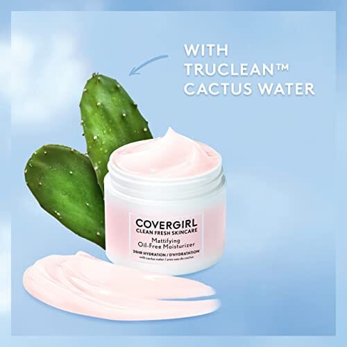 COVERGIRL Clean Fresh Skincare Mattifying Oil-Free Moisturizer, 2.0 Oz
