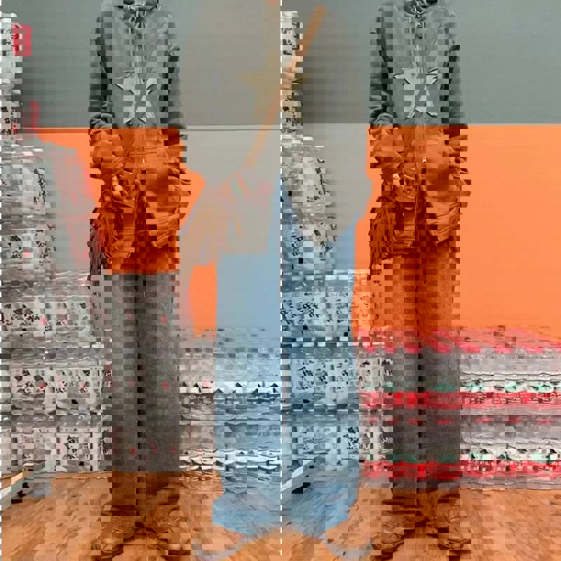 Trizchlor Zip Up Hoodie Star Sweatshirt for Women - Casual Long Sleeve Loose Fit Harajuku Punk Highstreet Y2K Style