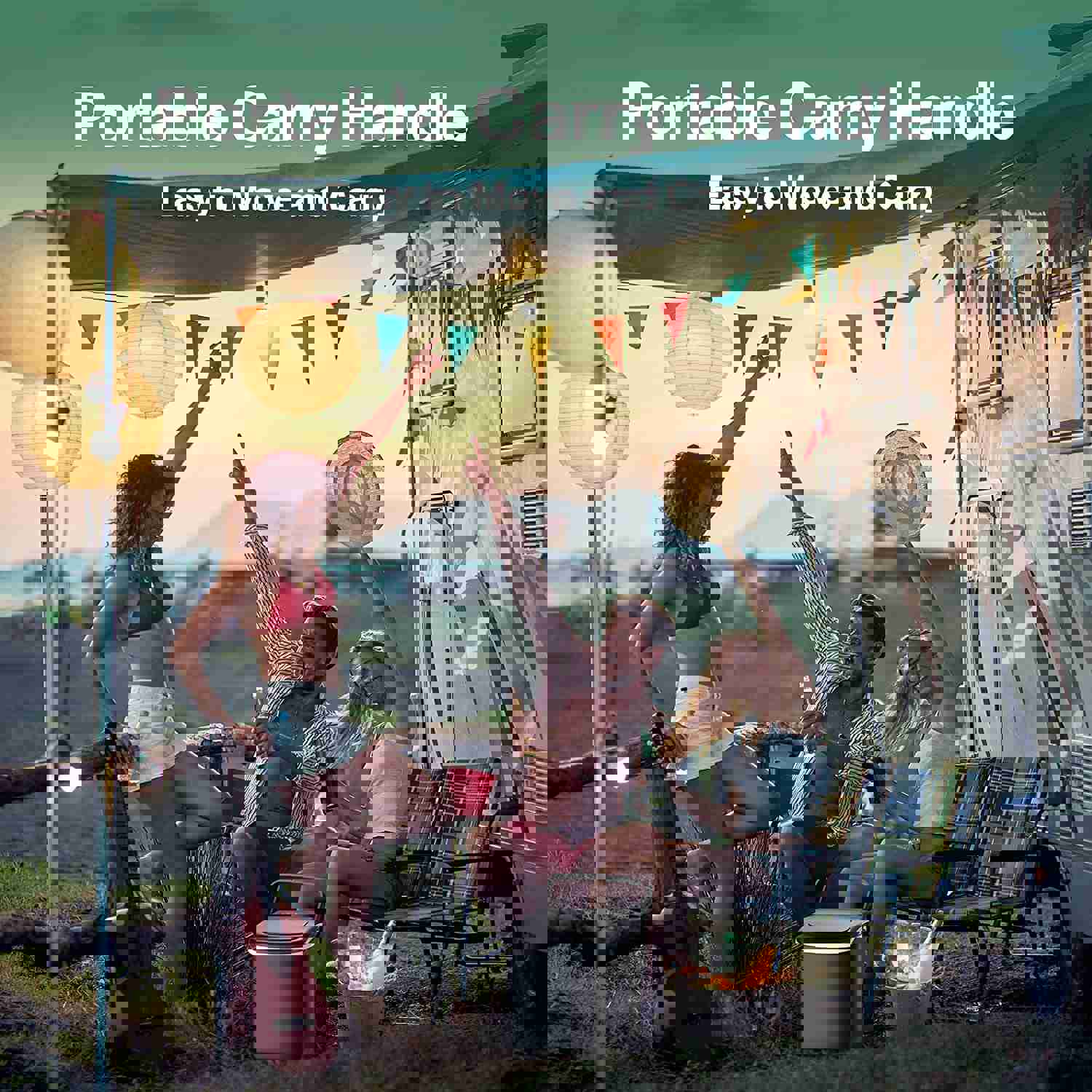 Portable Countertop Ice Maker - 6 Mins Fast Ice Making, 26.5Lbs/24Hrs, with Self-Cleaning & Accessories