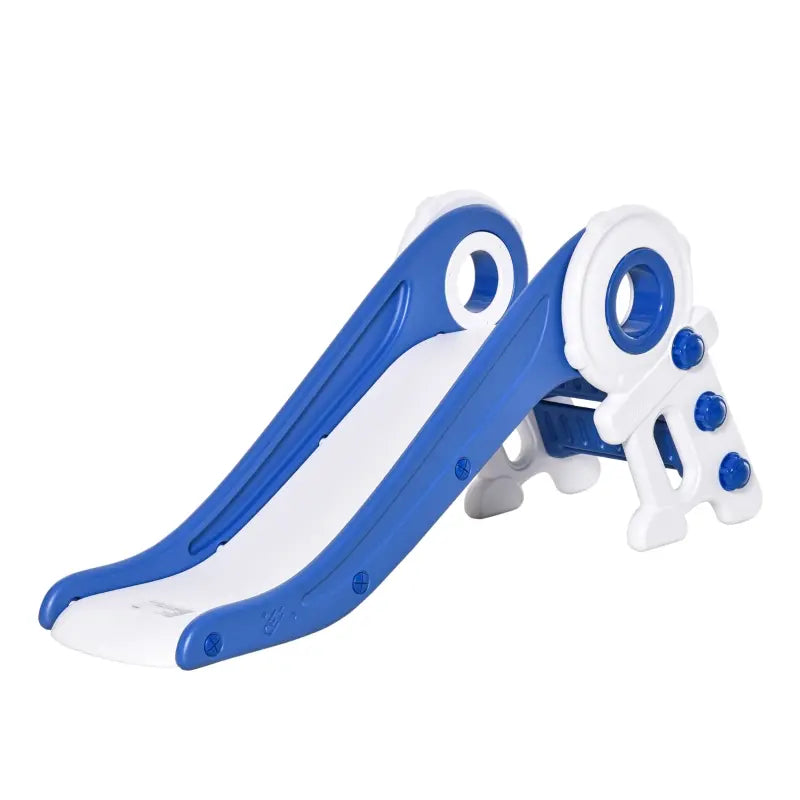 Qaba 2 in 1 Kids Slide with Basketball Hoop - Freestanding Indoor/Outdoor Playset