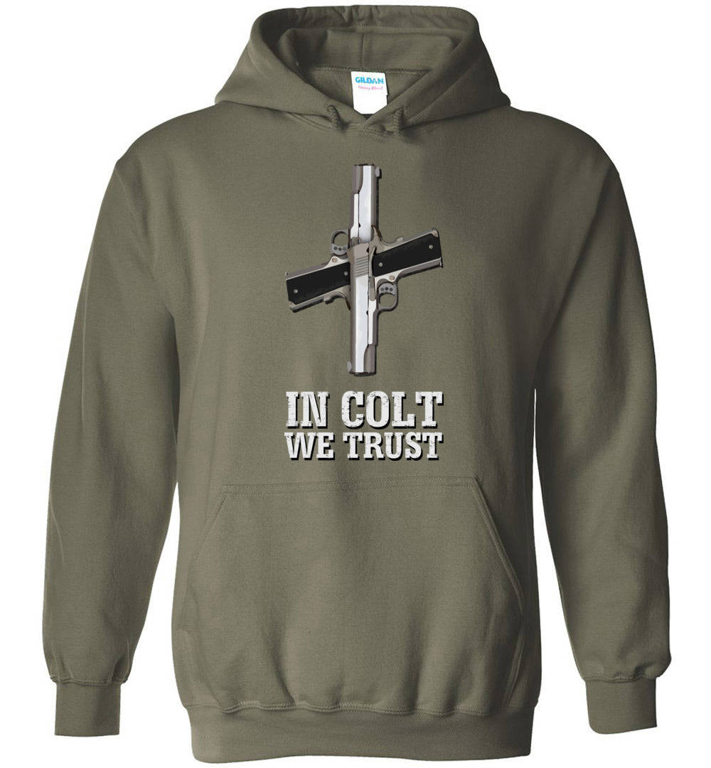 In Colt We Trust Mens Hoodie - Gun Lovers Pride