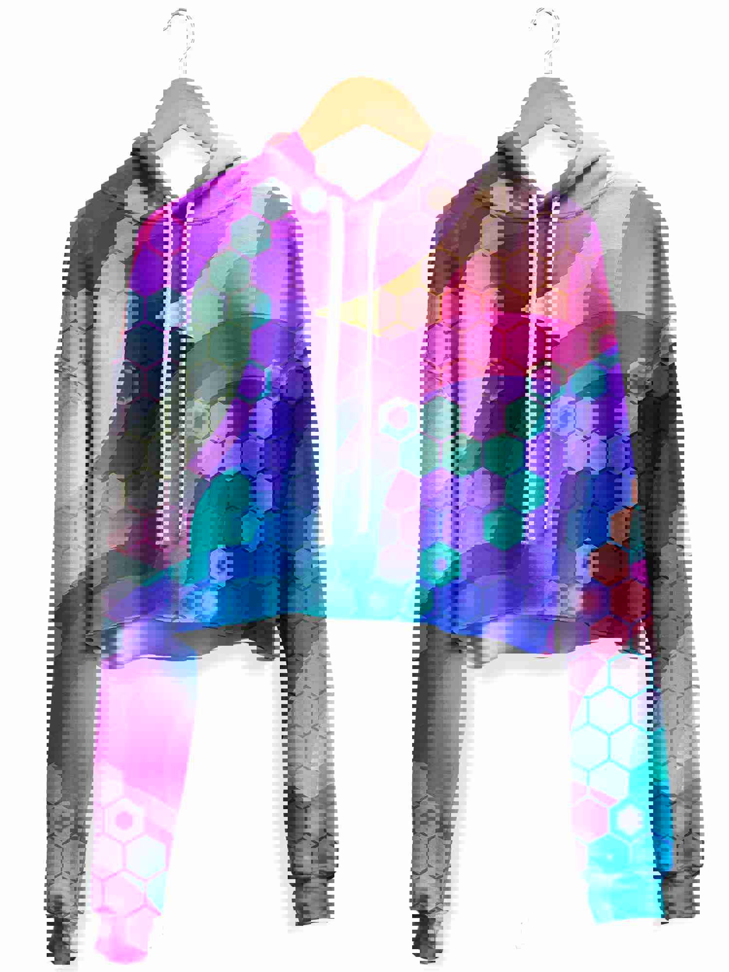 Bubbly Fleece Crop Hoodie