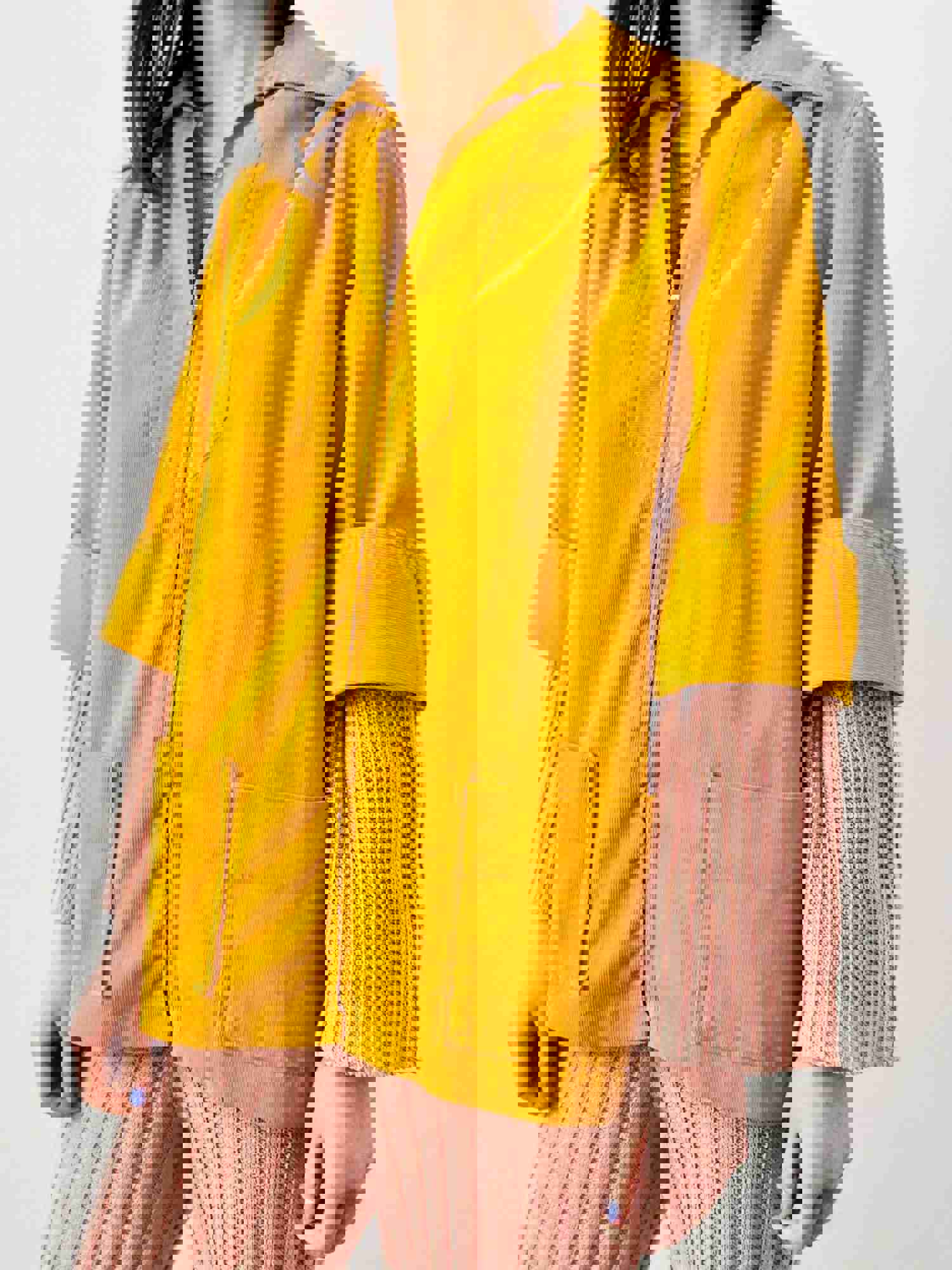 Vintage 1940s Mustard Yellow Corduroy Jacket