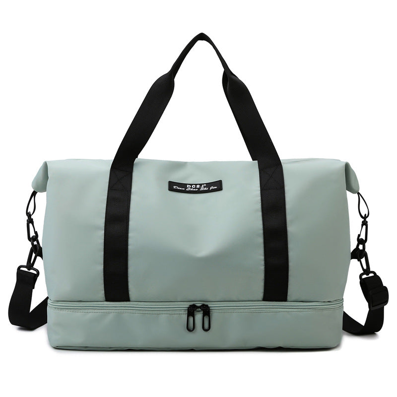 Large Capacity Travel Duffle Bag with Shoe Compartment - Perfect for Gym and Weekend Trips