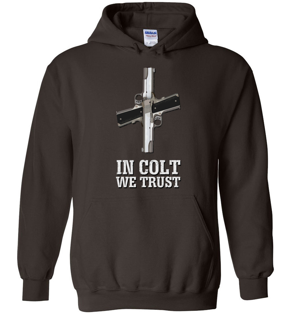 In Colt We Trust Mens Hoodie - Gun Lovers Pride