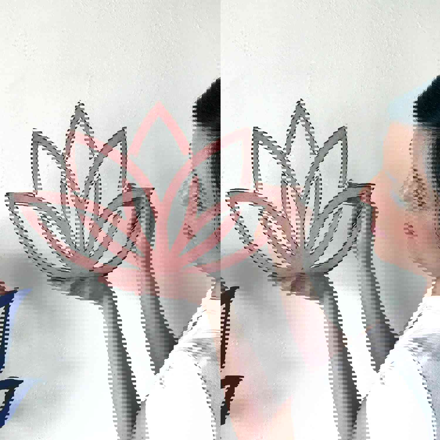 Lotus Flower Contemporary Metal Wall Art - Handmade in USA - Free Shipping