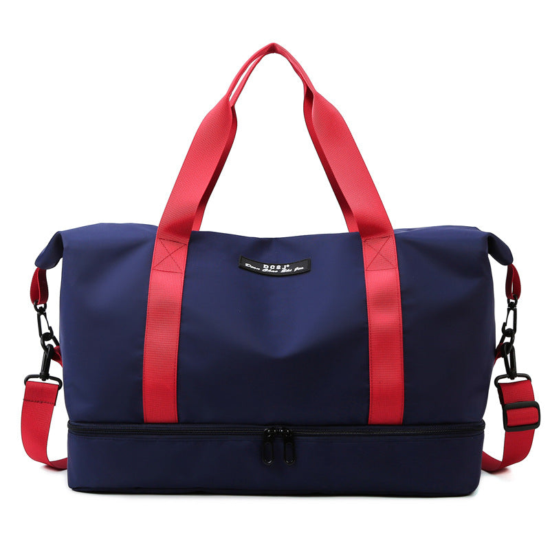 Large Capacity Travel Duffle Bag with Shoe Compartment - Perfect for Gym and Weekend Trips