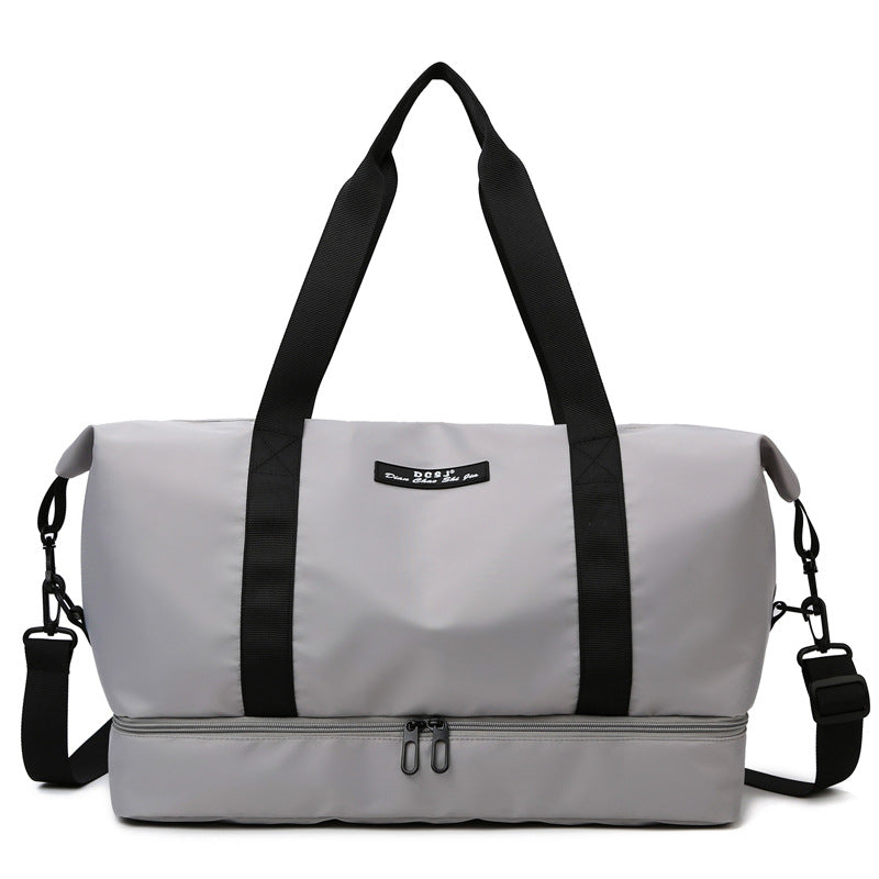Large Capacity Travel Duffle Bag with Shoe Compartment - Perfect for Gym and Weekend Trips