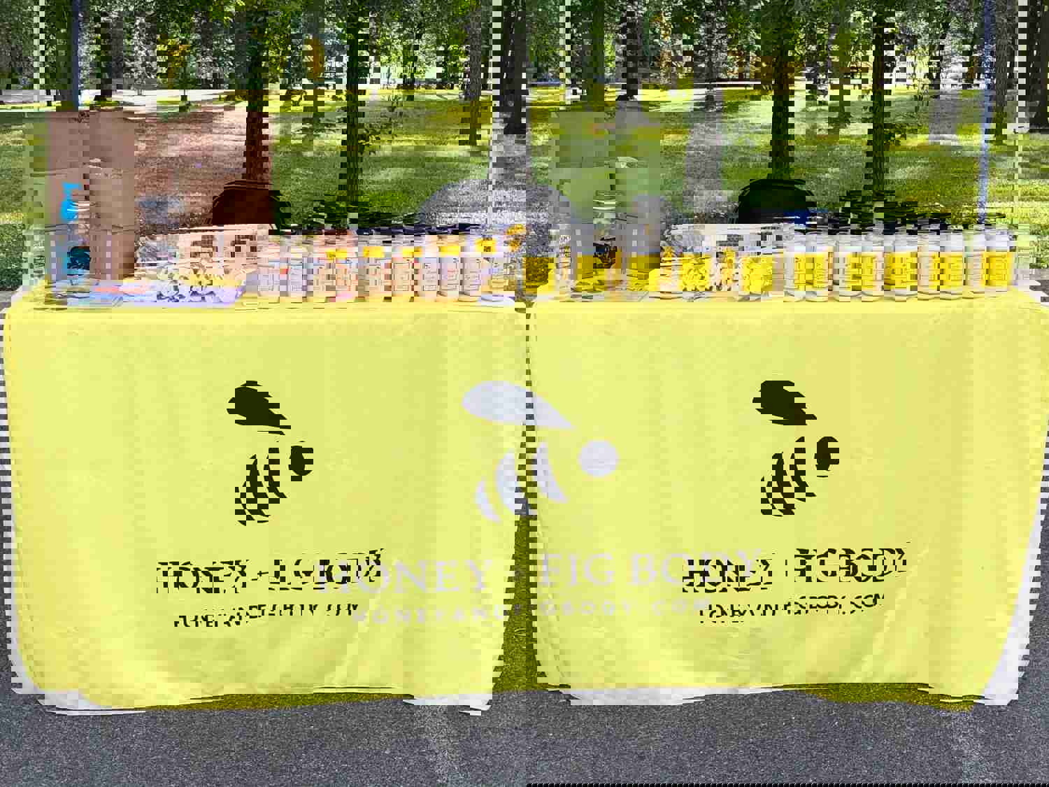 6 Custom Printed Fitted Table Cover - Single Color Print