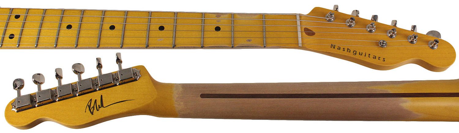 Nash T-57 Guitar in Mary Kaye White with Light Aging