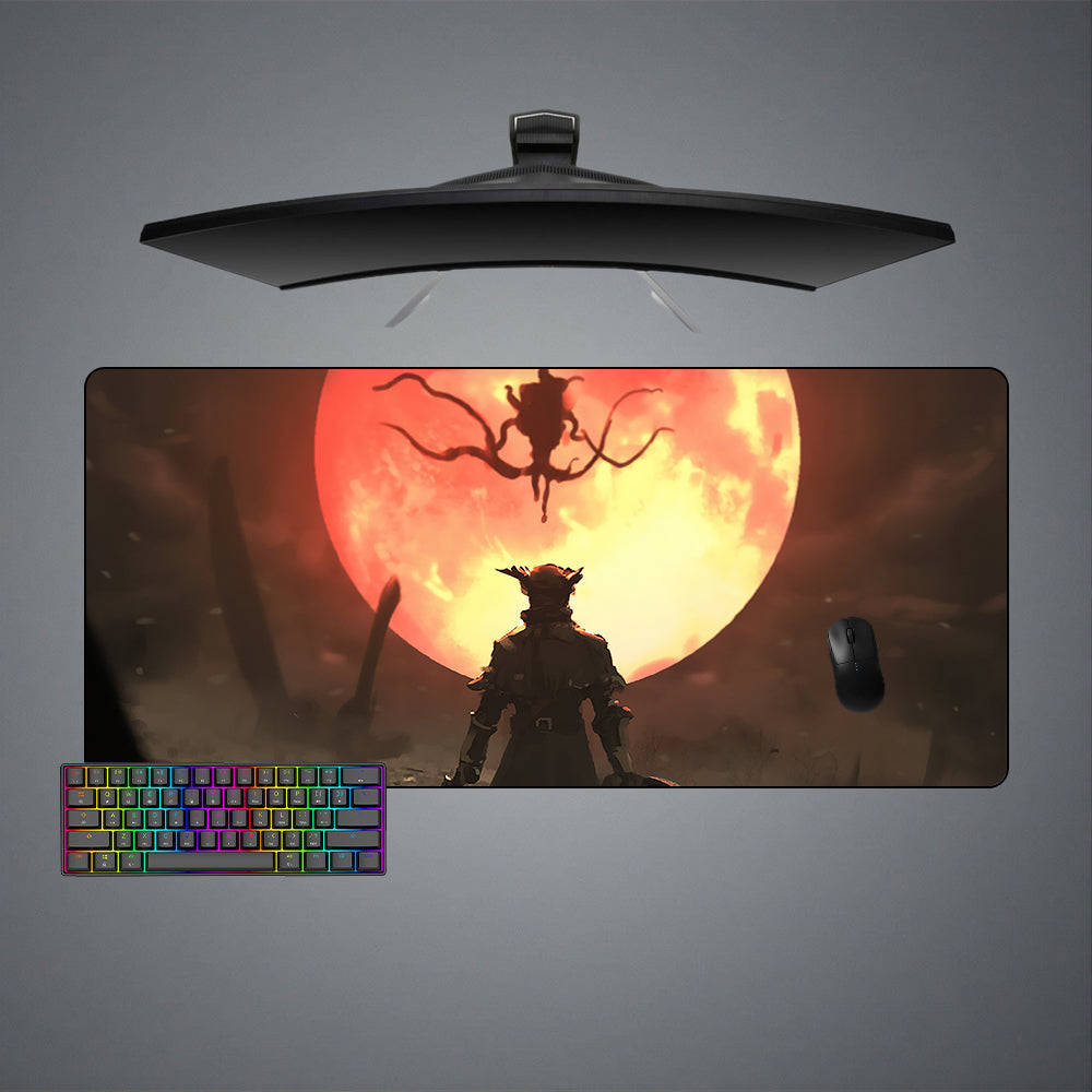 Bloodborne Moon Presence Design Gaming Mouse Pad - M-XXL Size for Computer Desk