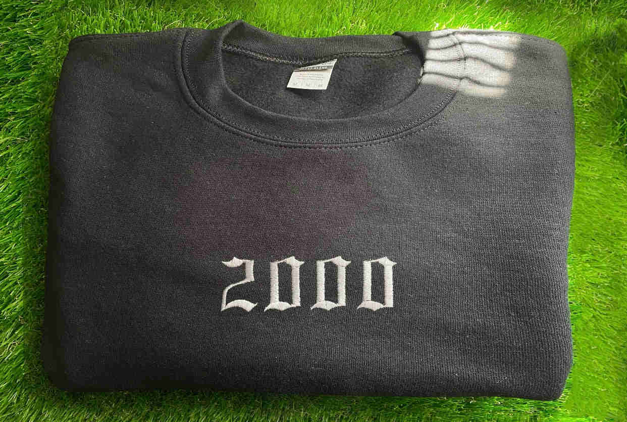 Custom Birth Year Embroidered Apparel