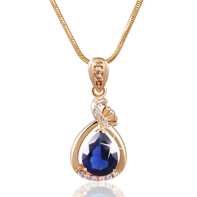 MOLIAM Fashion Women Necklace Gold-Color Slide Pendants Jewelry with Chain