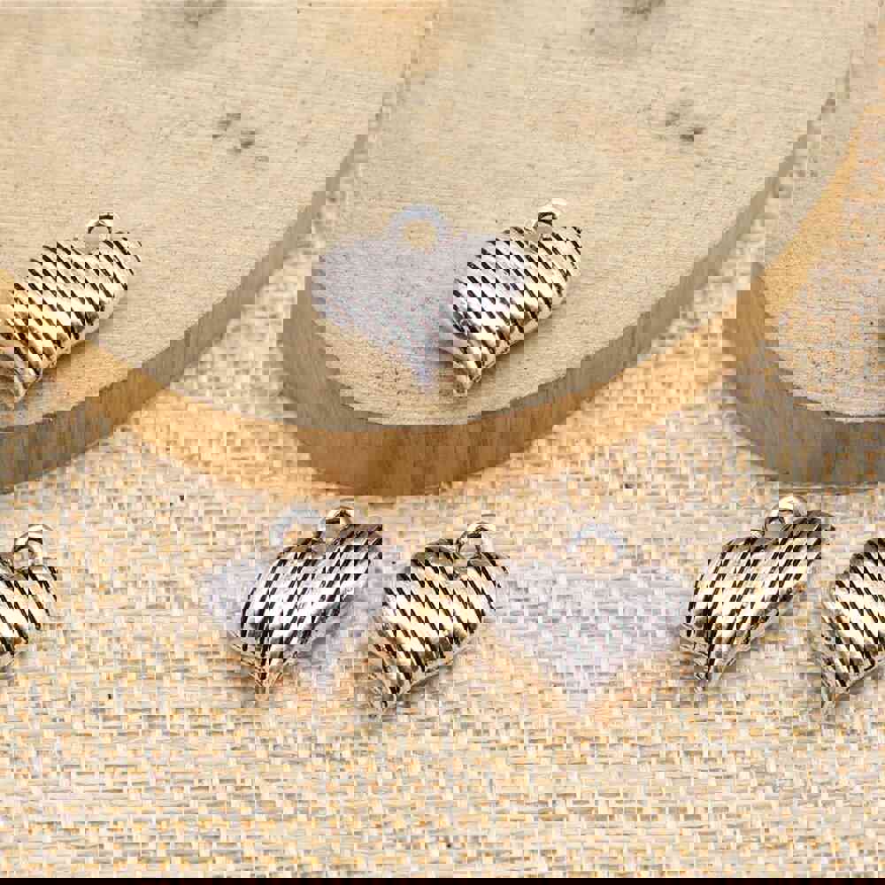10pcs 14x15mm 3D Heart Charms Antique Silver Color Zinc Alloy Pendant for DIY Jewelry Making