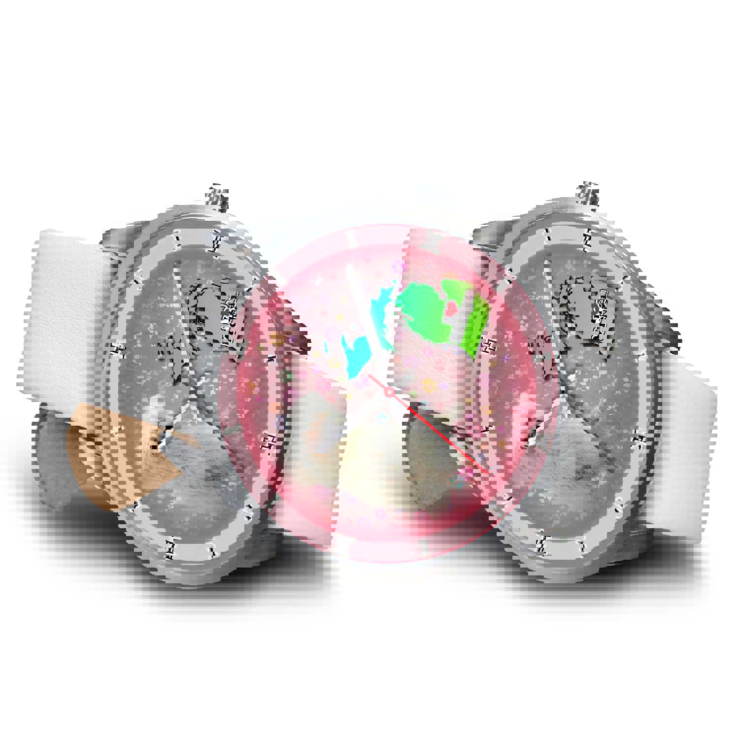 Cute Maltese Dog Michigan Christmas Special Wrist Watch