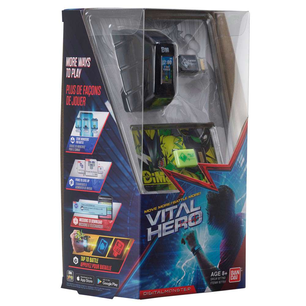 Digimon Vital Hero - Black Fitness Band Pulse City