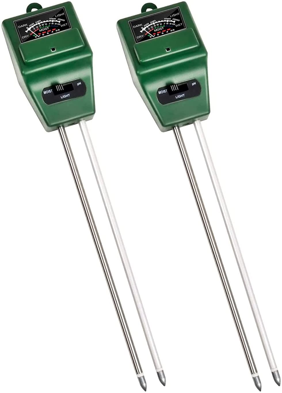 METKIIO 3-in-1 Soil Moisture/Light/pH Meter for Plant Care