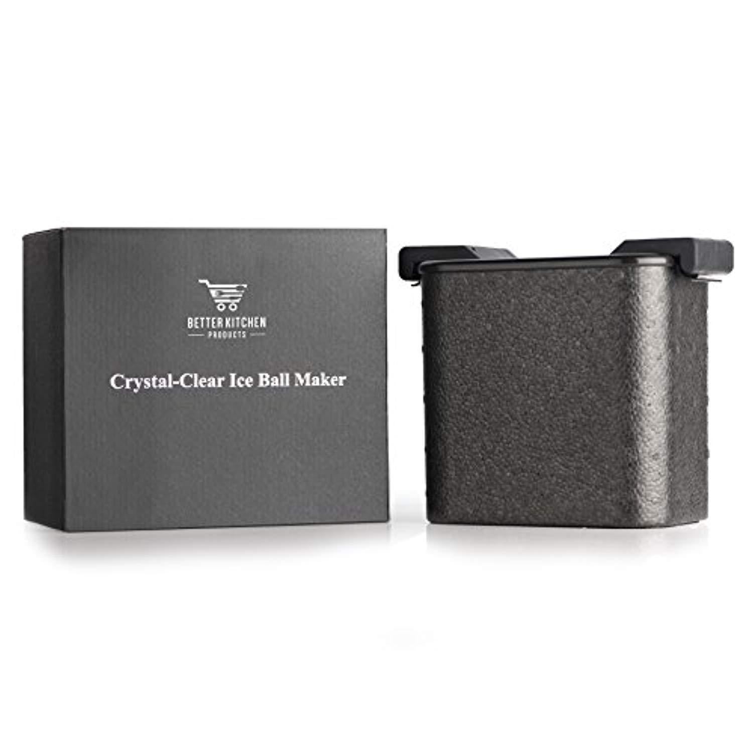 Crystal-Clear Ice Ball Maker, 2-Cavity Mold, Jumbo Ice Balls for Premium Drinks